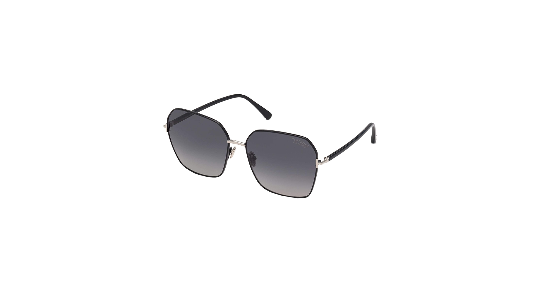 Amazon.com: Tom Ford CLAUDIA-02 FT 0839 Shiny Black/Grey 62